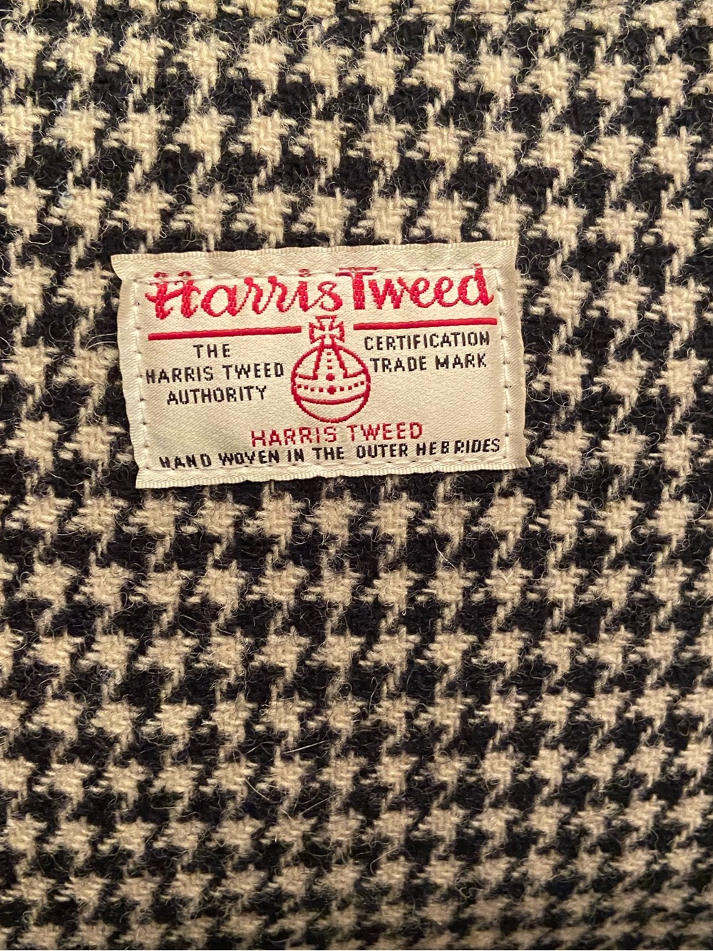 Harris Tweed Glen Appin Naver Scottish Houndstooth Wool Backpack - Picture 5 of 8